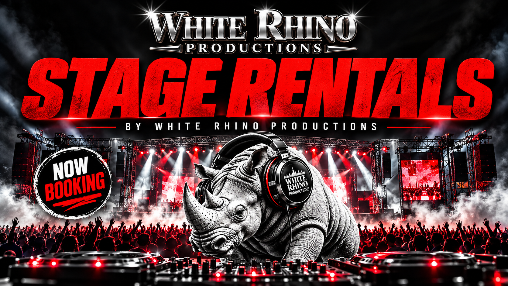 White Rhino Productions Stage Rentals — now booking